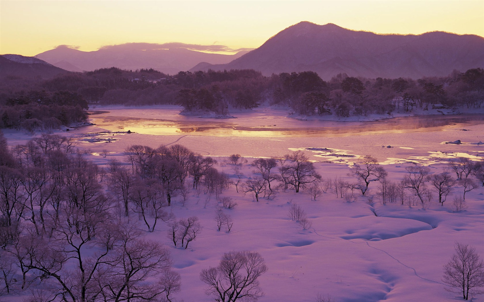 寬屏雪景 壁紙(二) #14 - 1680x1050
