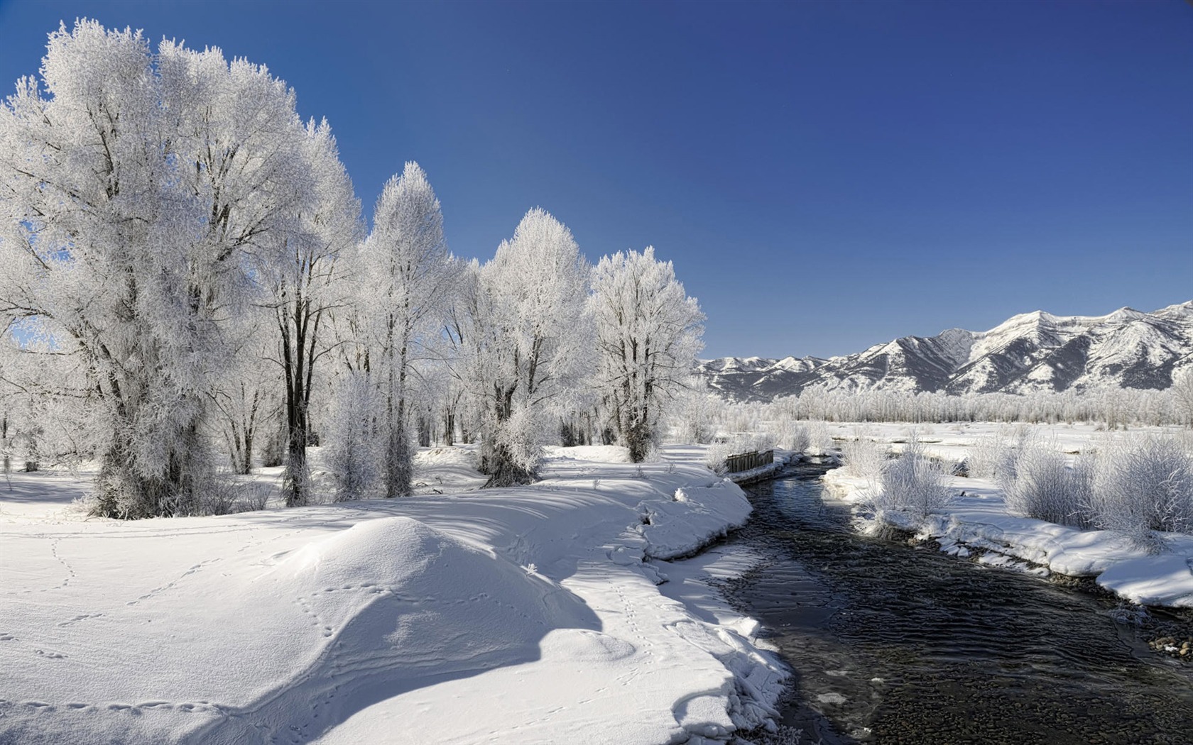 Fond d'écran panoramique de neige (2) #20 - 1680x1050