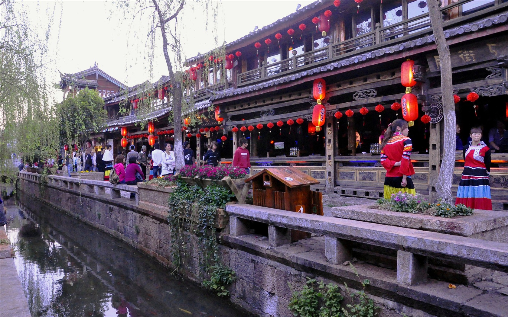 Lijiang ancient town atmosphere (1) (old Hong OK works) #16 - 1680x1050