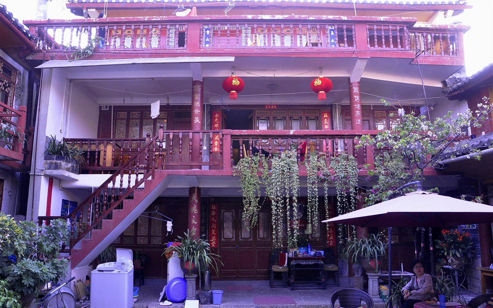Lijiang ancient town atmosphere (1) (old Hong OK works) #33 - 1680x1050