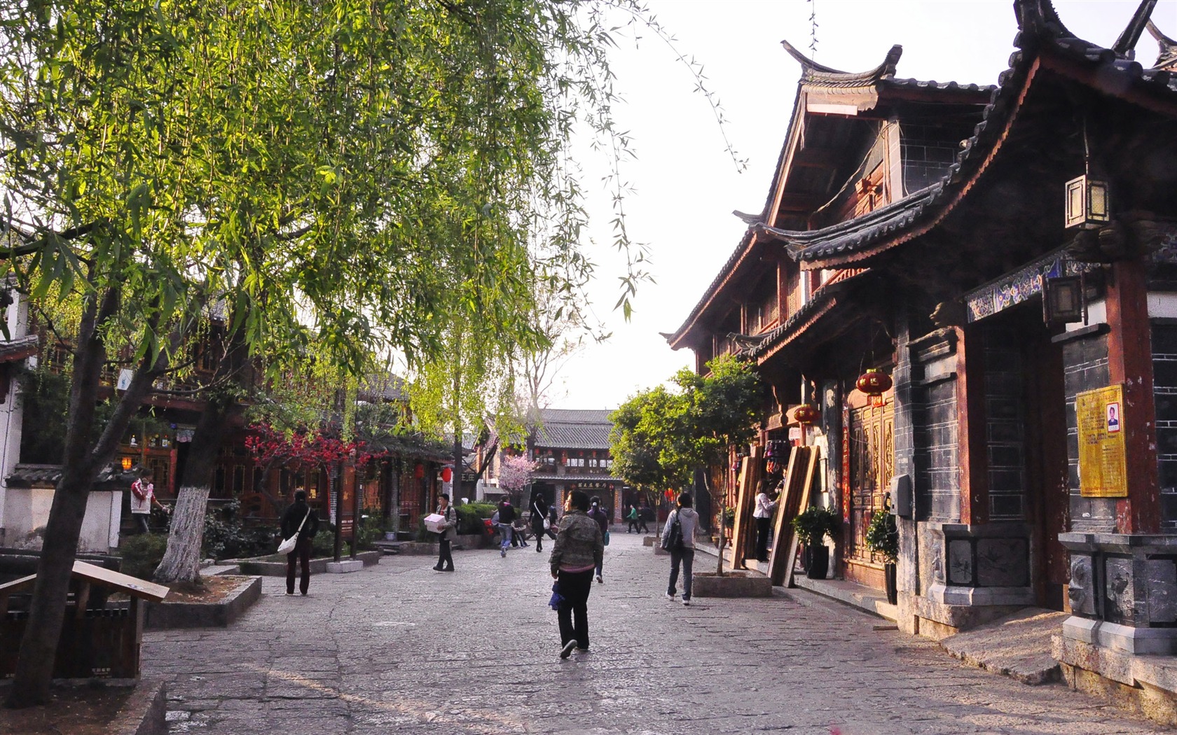 Lijiang ancient town atmosphere (2) (old Hong OK works) #3 - 1680x1050