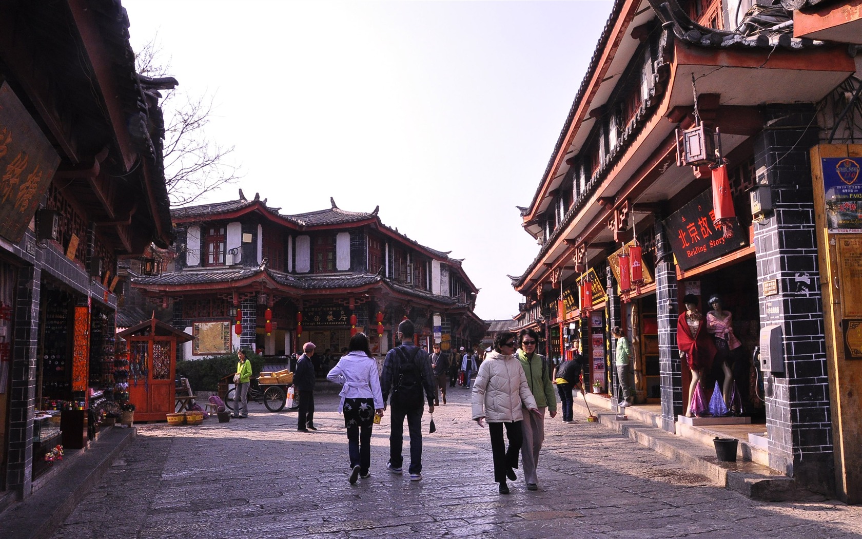 Lijiang ancient town atmosphere (2) (old Hong OK works) #10 - 1680x1050