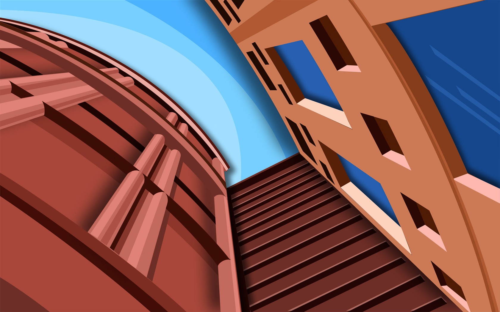 Vector illustration wallpaper (2) #3 - 1680x1050