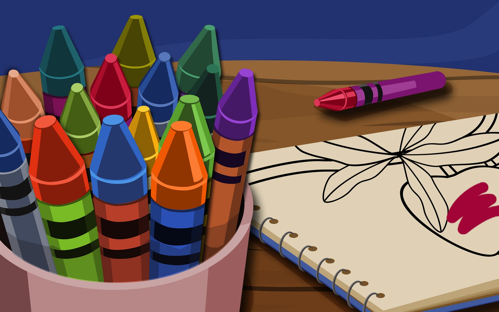 Vector illustration wallpaper (4) #7 - 1680x1050
