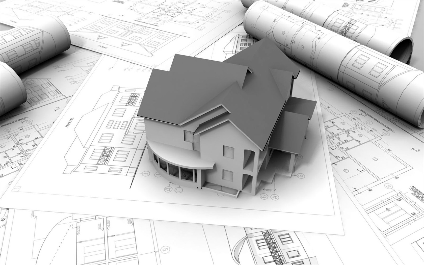 3D architektonické Design Wallpaper (2) #17 - 1680x1050
