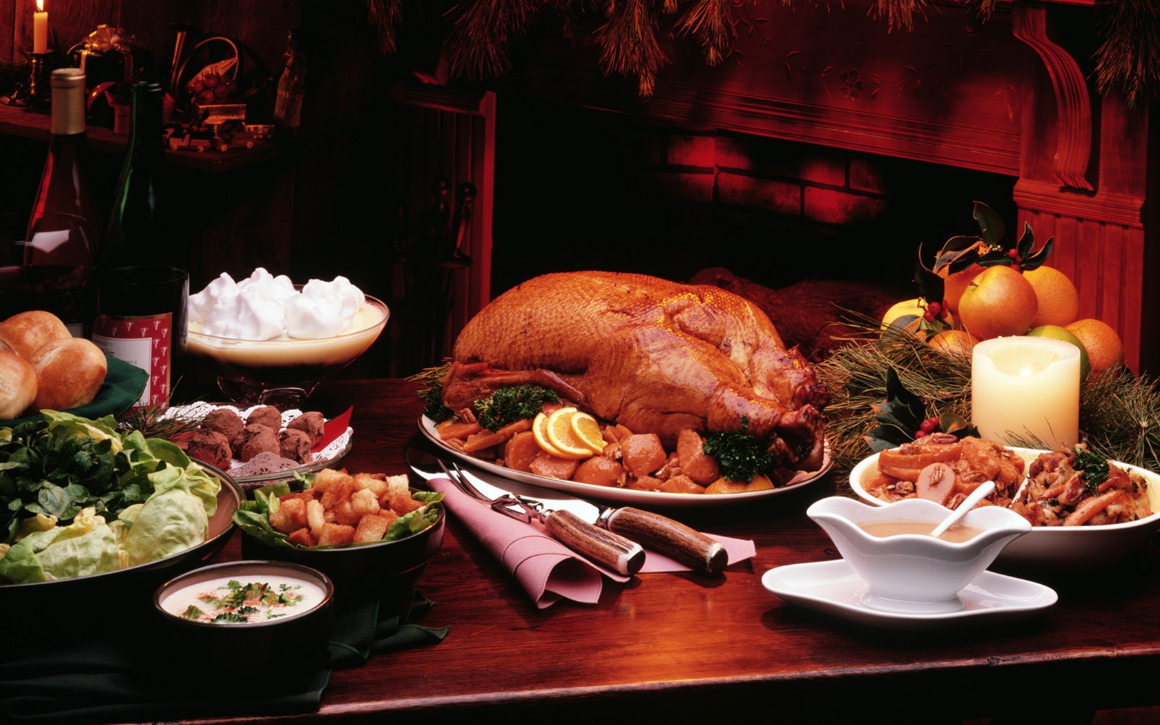 Gourmet večeře tapety (5) #19 - 1680x1050
