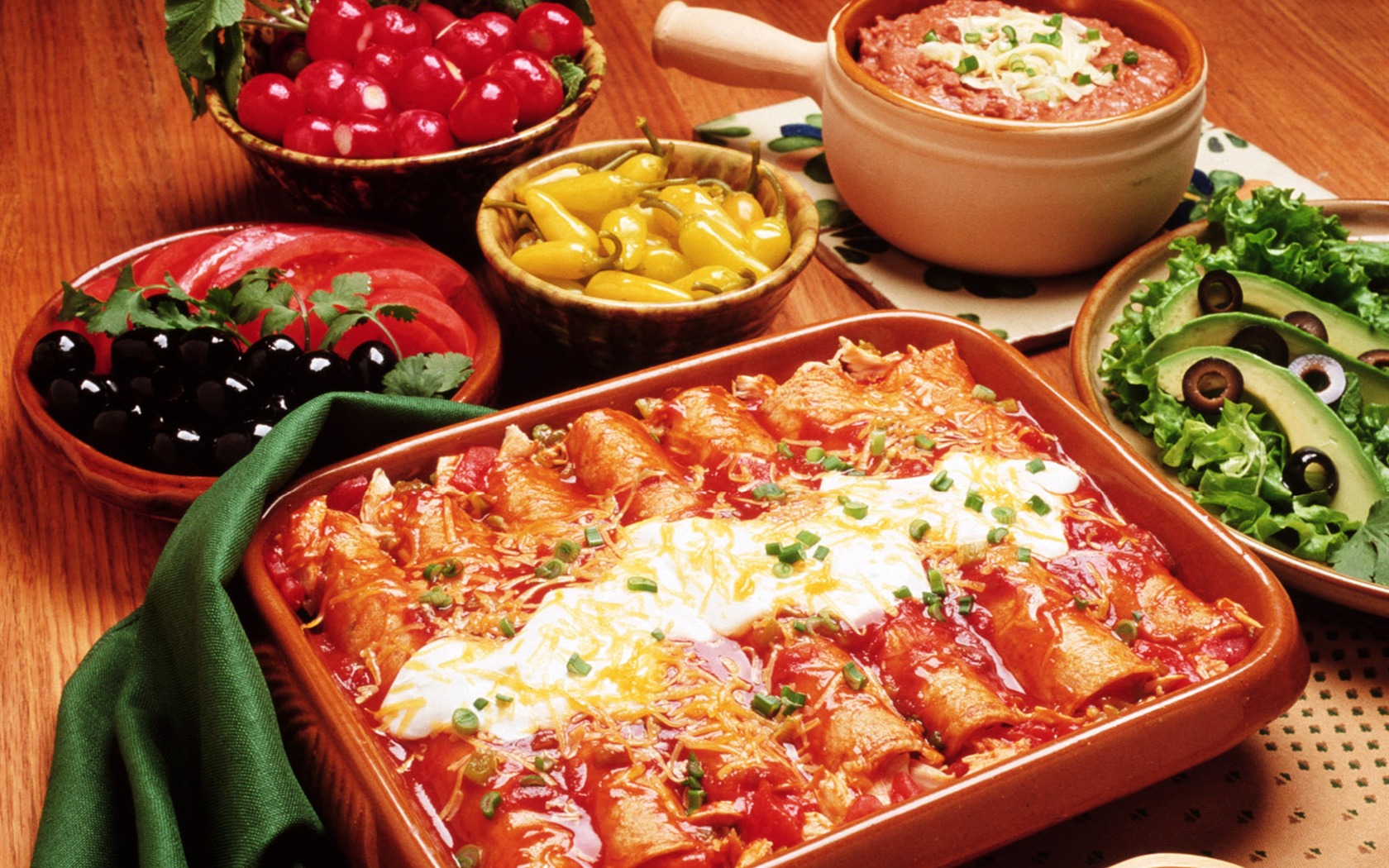 Gourmet večeře tapety (8) #19 - 1680x1050