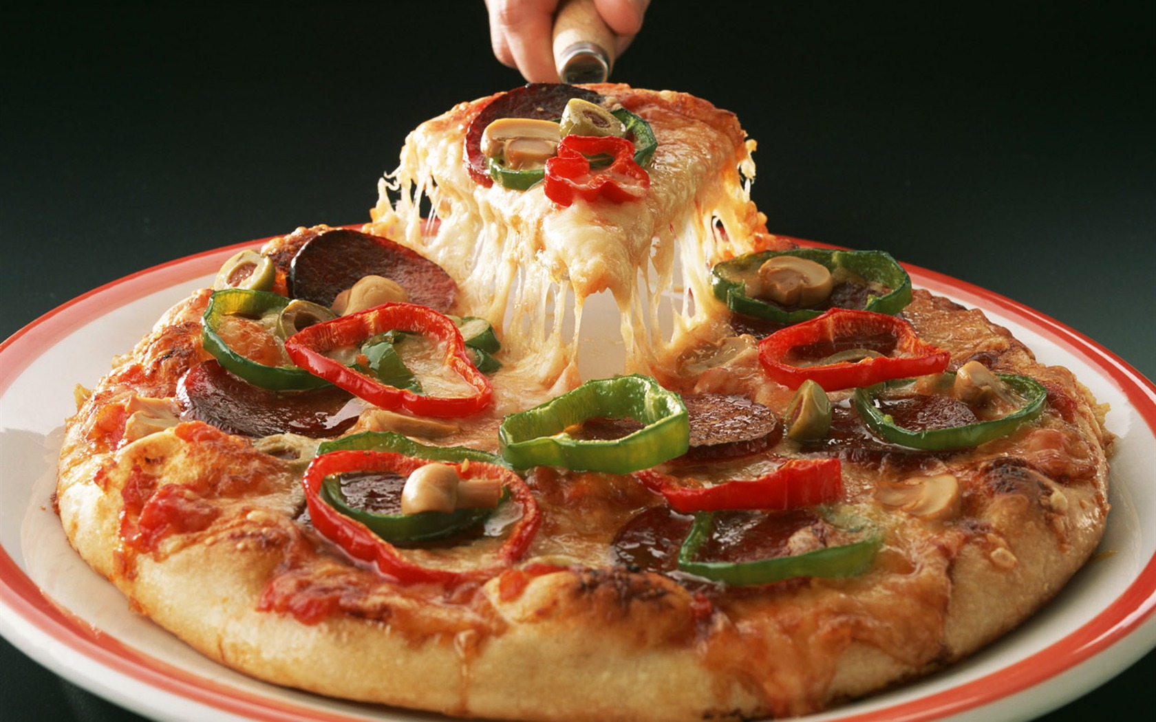 Fond d'écran Alimentation Pizza (1) #17 - 1680x1050