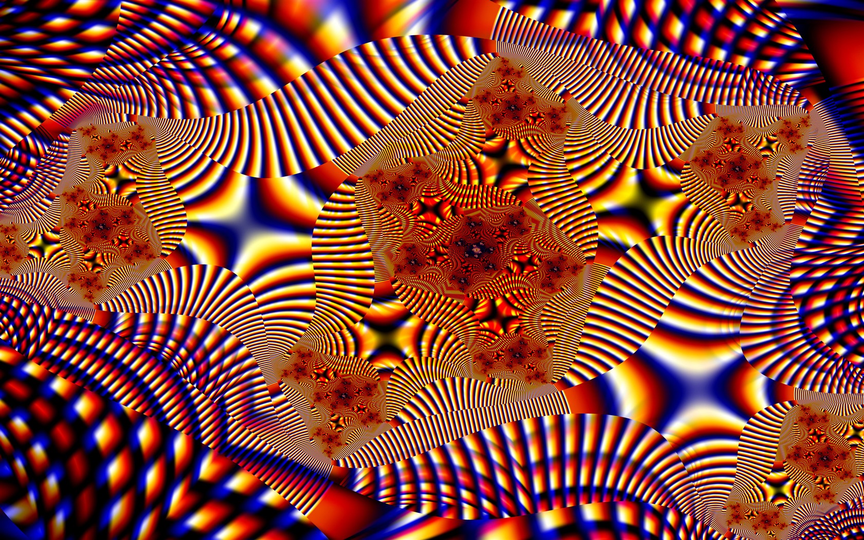 超大炫彩花紋 壁紙(一) #15 - 1680x1050