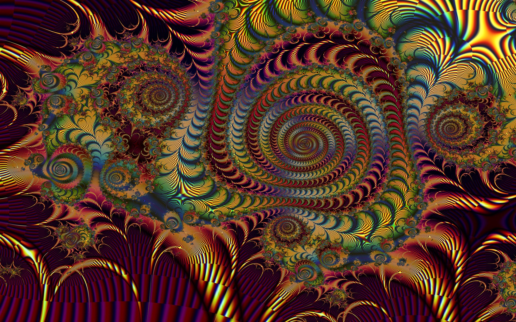 超大炫彩花紋 壁紙(三) #16 - 1680x1050