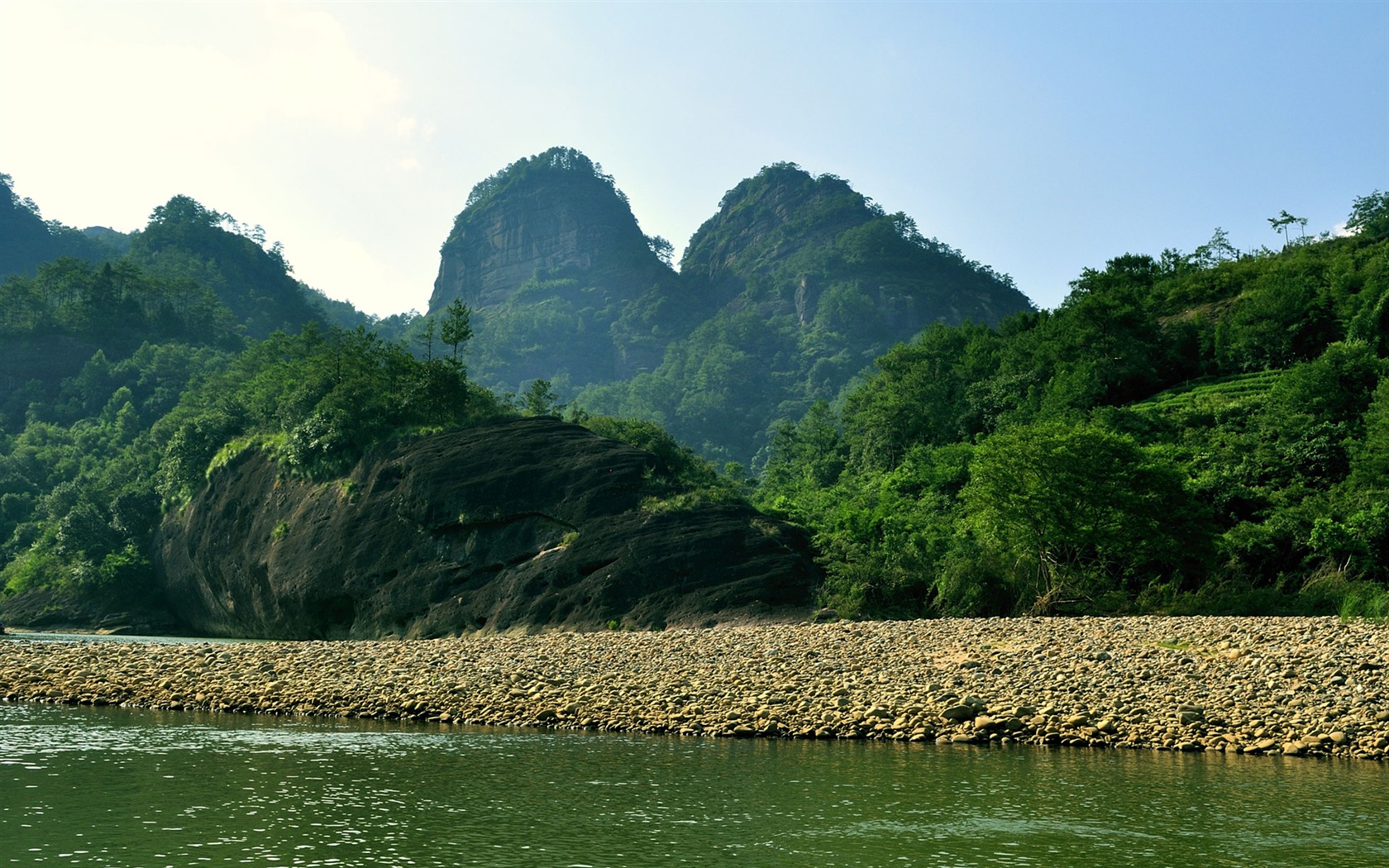 Wuyi jiuqu scenery (photo Works of change) #6 - 1680x1050