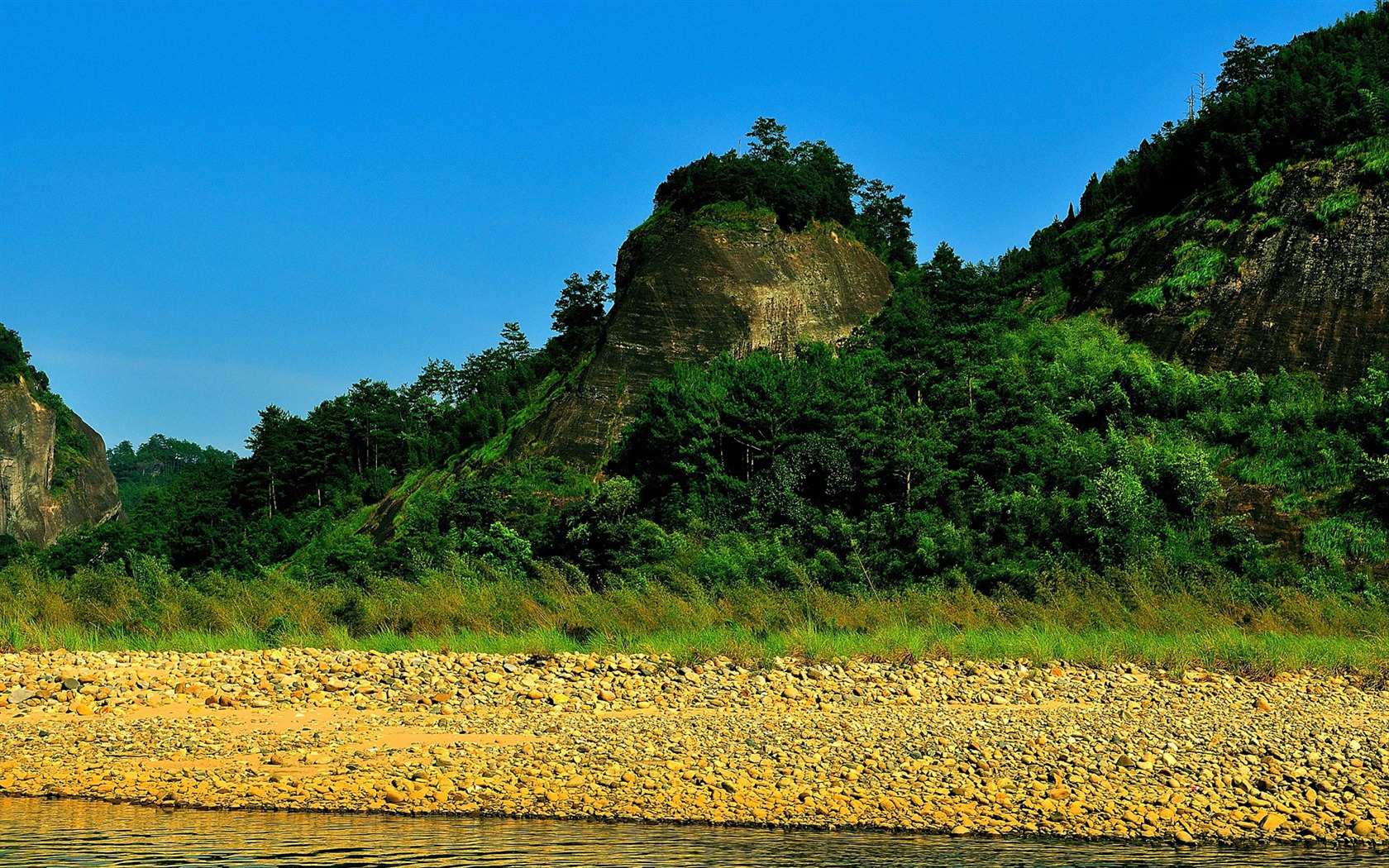 Wuyi jiuqu Krajina (fotografie děl změny) #7 - 1680x1050