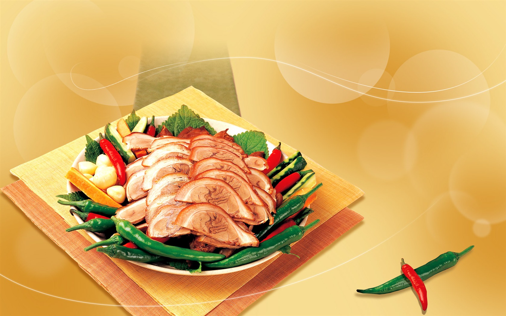 Gourmet dinner wallpaper (11) #12 - 1680x1050