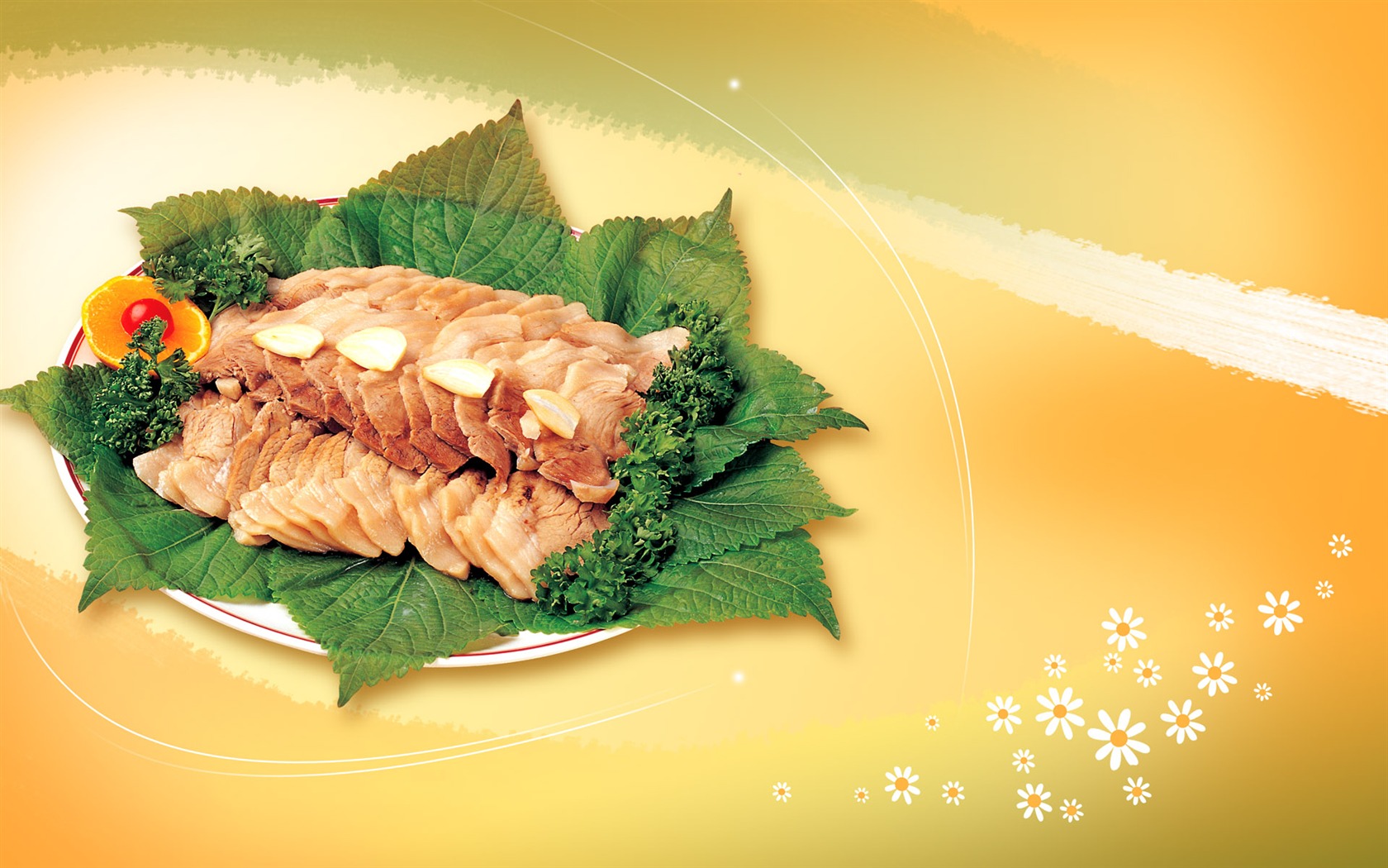 Gourmet večeře tapety (11) #19 - 1680x1050