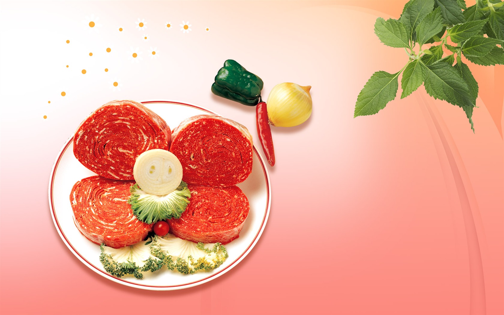 Gourmet večeře tapety (12) #10 - 1680x1050
