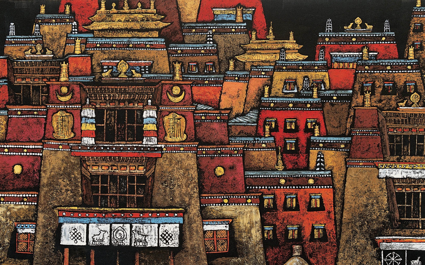 Cheung Pakistan print tibetischen Wallpaper (1) #18 - 1680x1050