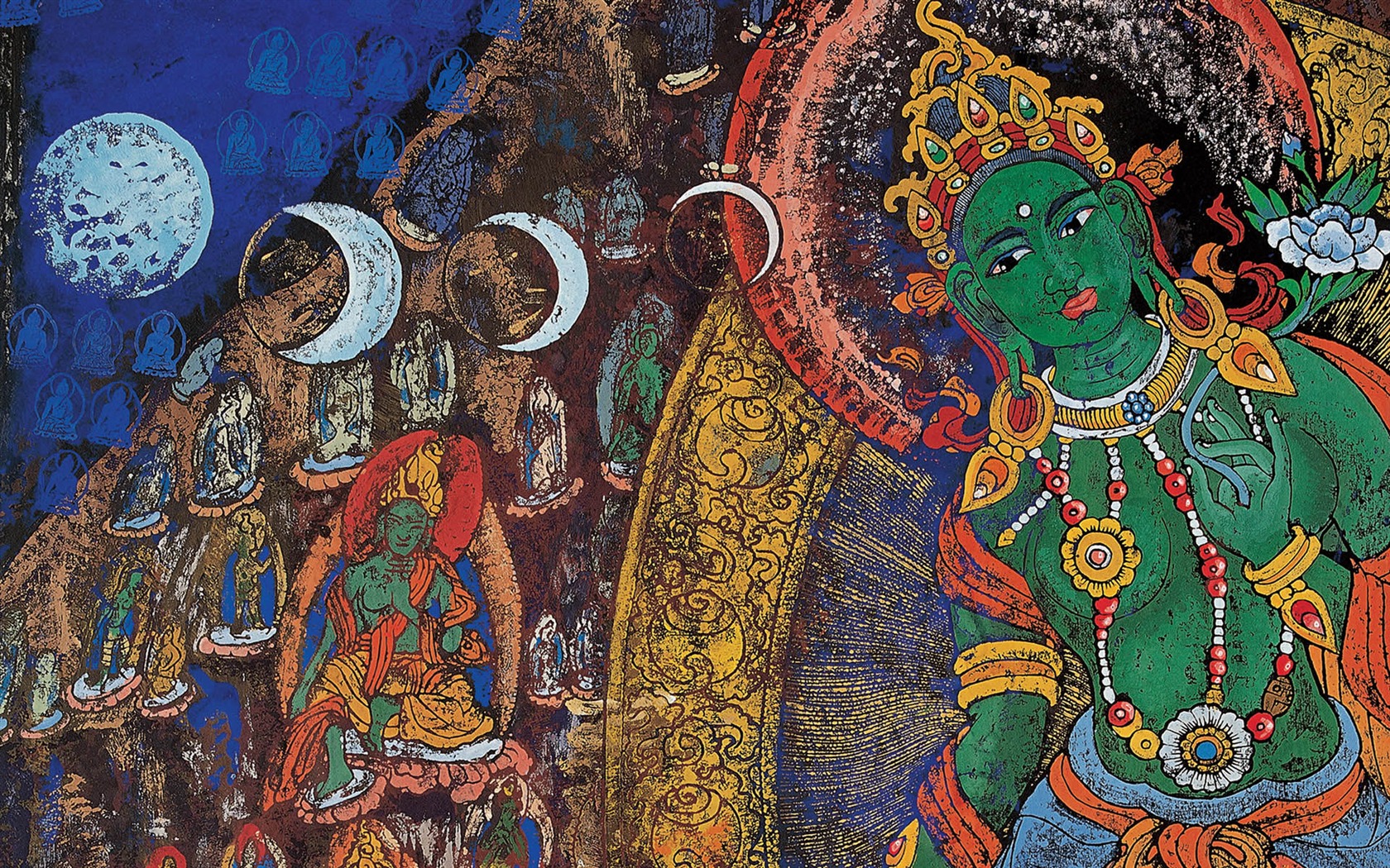 Cheung Pakistan Tibetan print wallpaper (2) #12 - 1680x1050