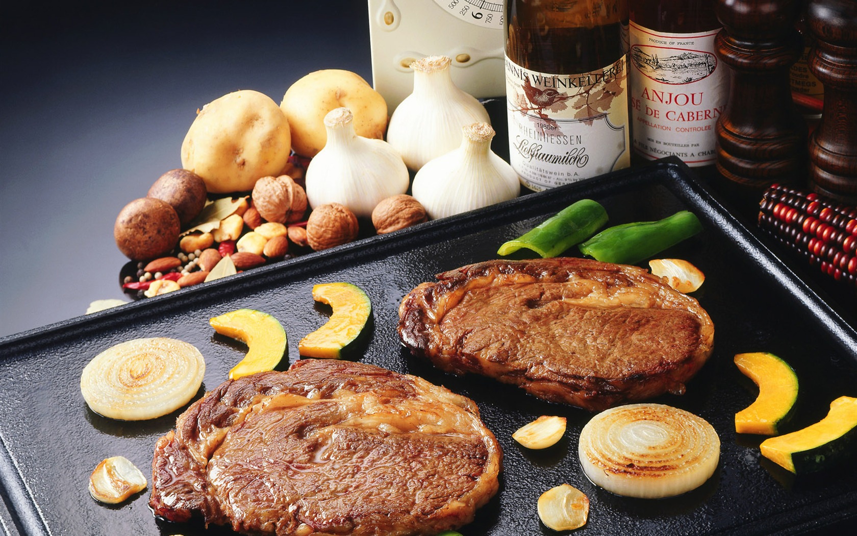 Delicious barbecue wallpaper (1) #1 - 1680x1050