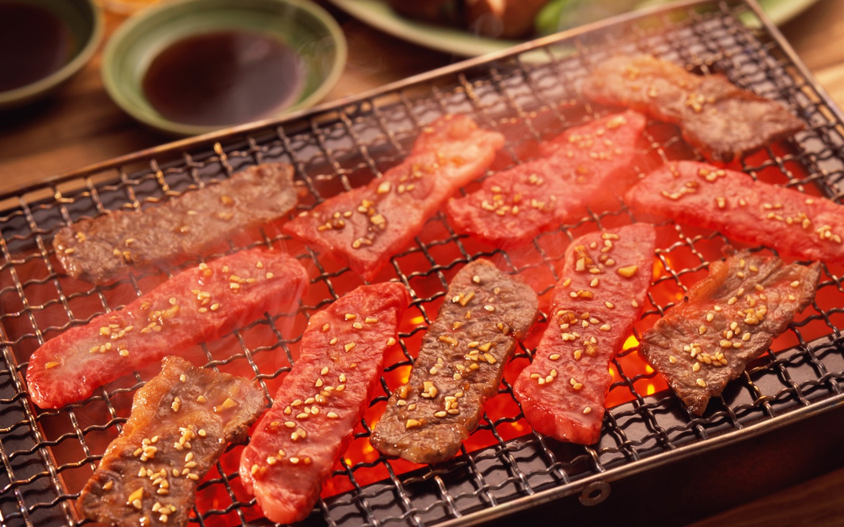 Delicious barbecue wallpaper (3) #4 - 1680x1050