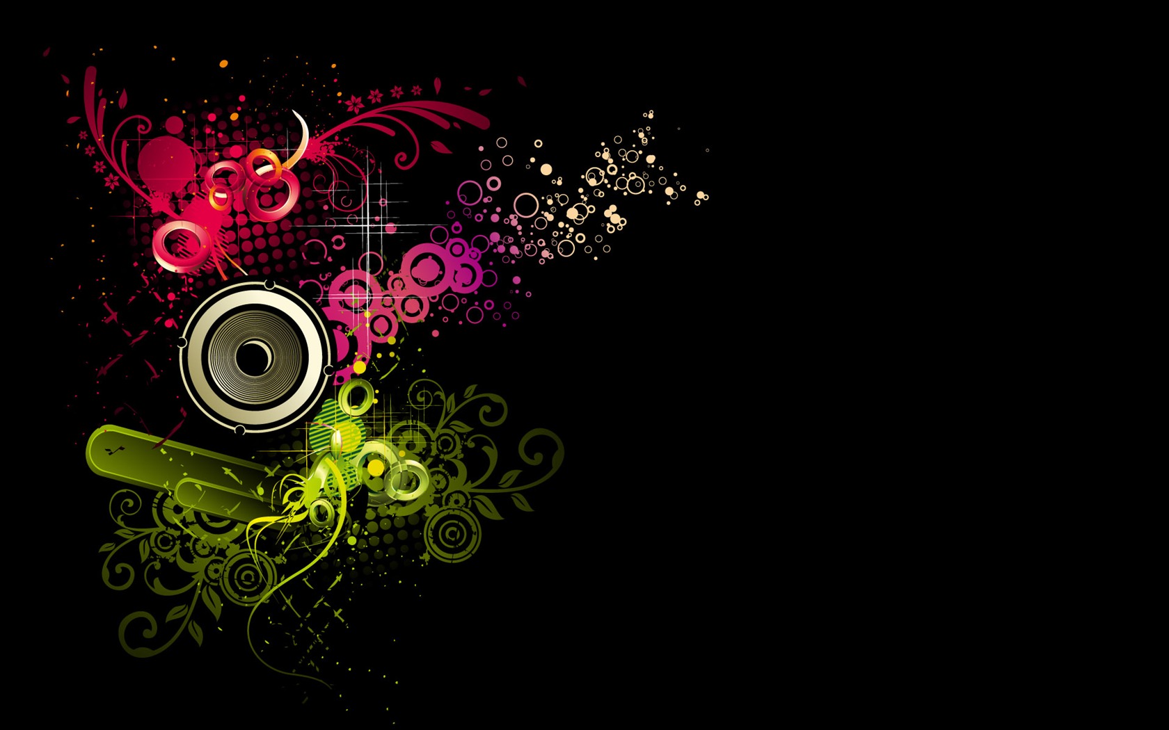 Vector musical theme wallpapers (1) #8 - 1680x1050