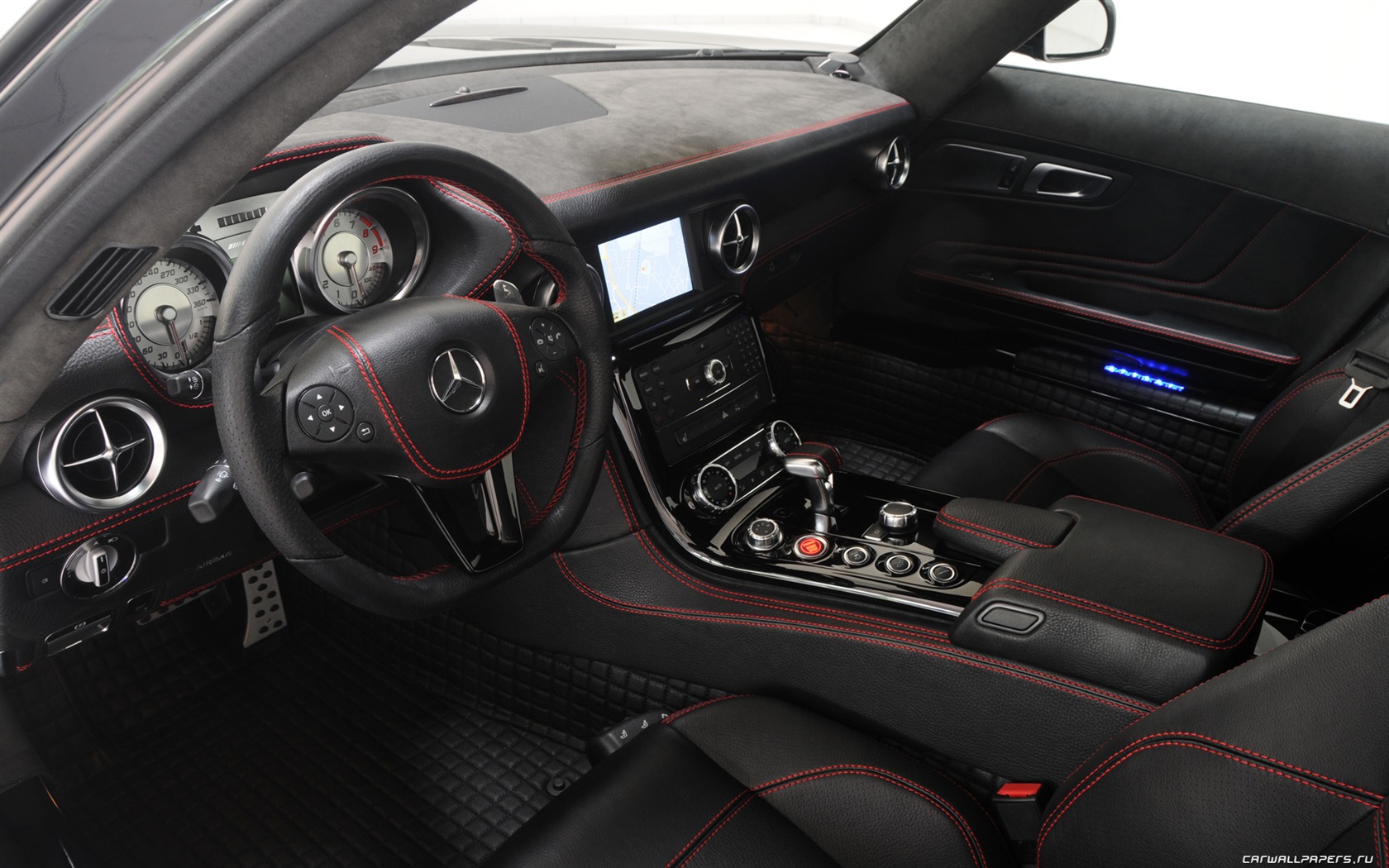 Brabus 벤츠 AMG 뒷좌석 SLS - 2010의 HD 벽지 #19 - 1680x1050