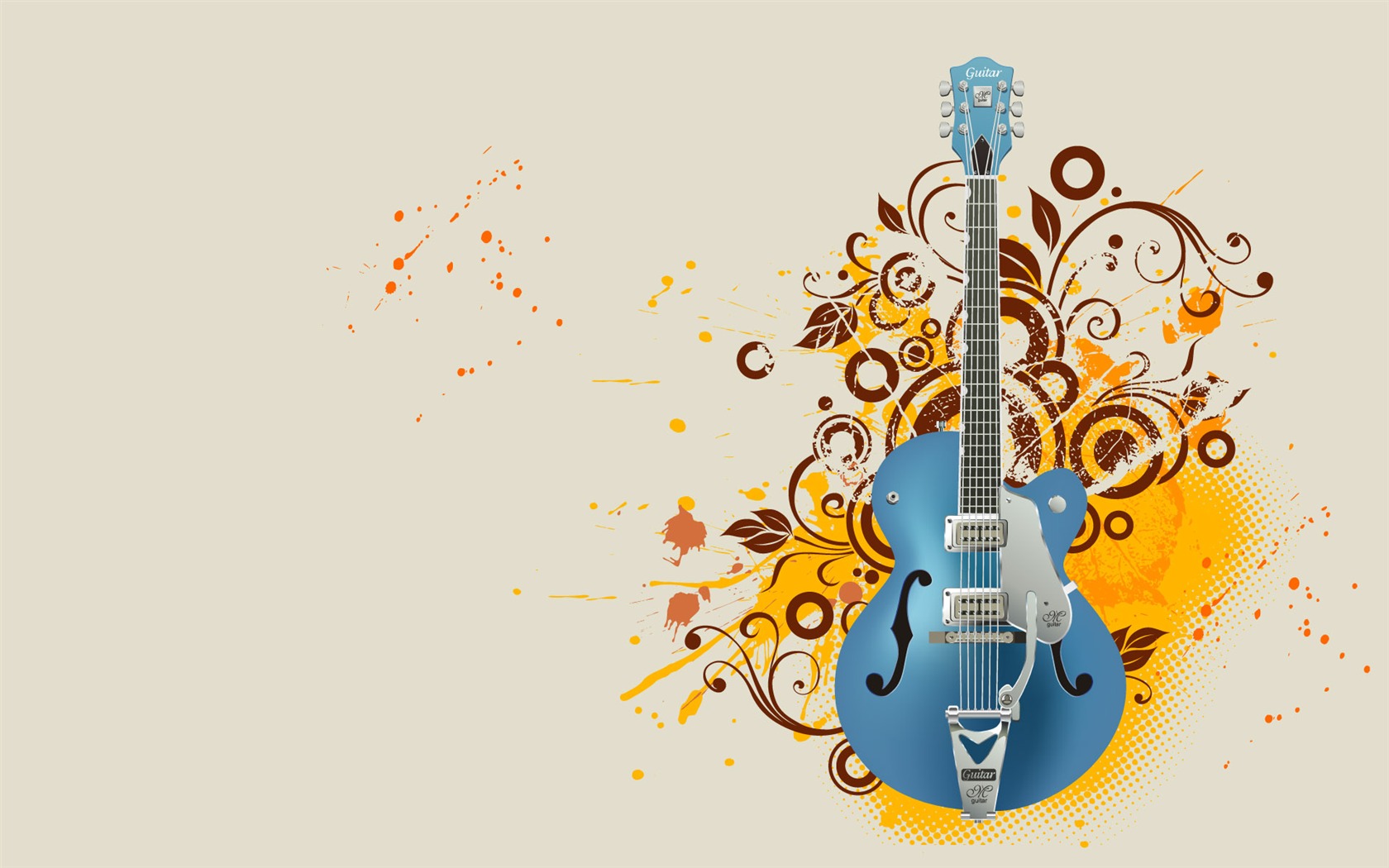 Vector musical theme wallpapers (3) #13 - 1680x1050