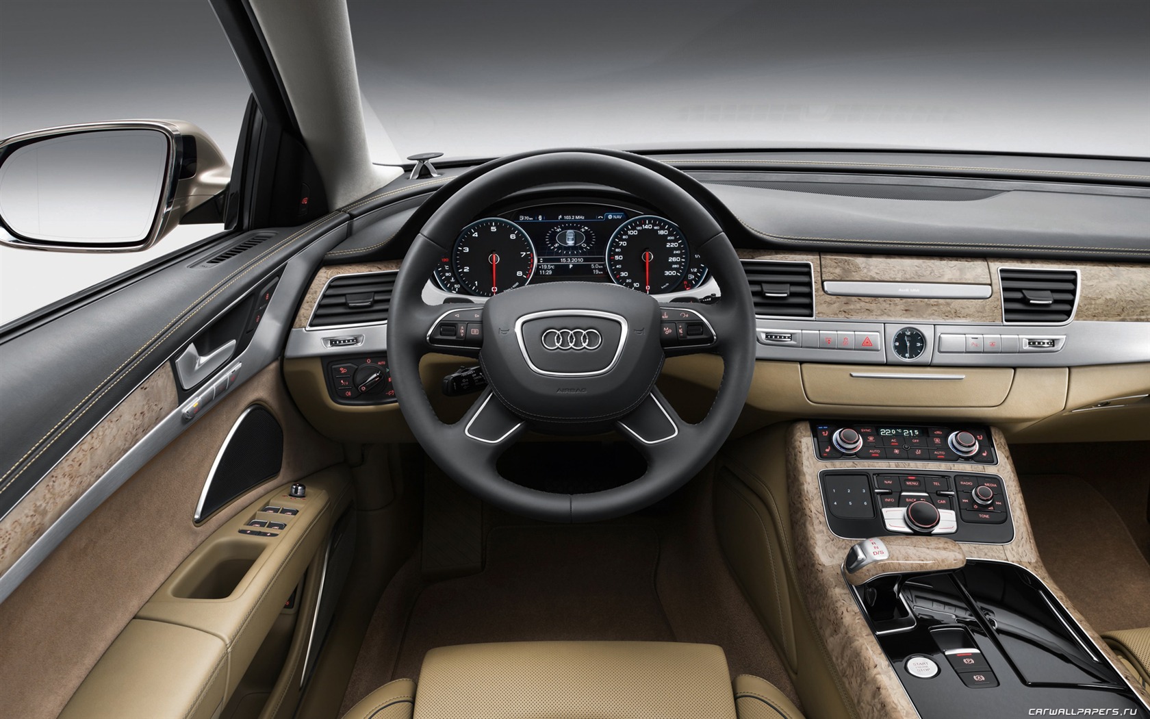 Audi A8 L W12 Quattro - 2010 HD tapetu #39 - 1680x1050