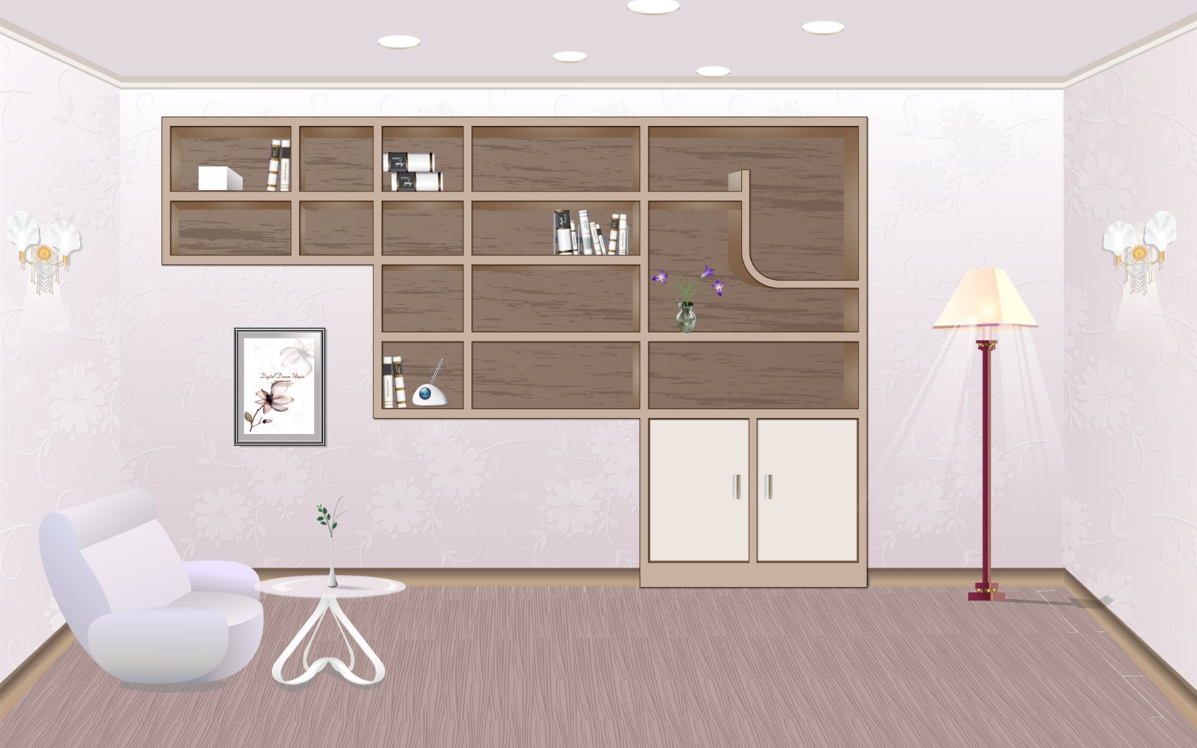 Vector doma tapety (1) #8 - 1680x1050
