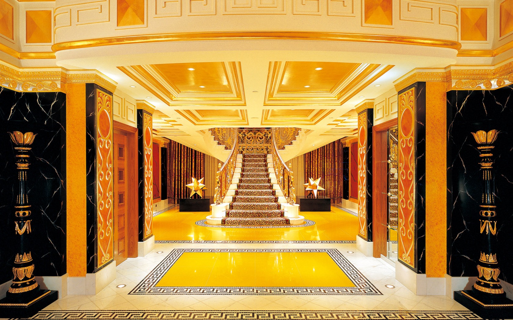 Sedm hvězdičkový hotel Burj Dubaj tapety na plochu #10 - 1680x1050