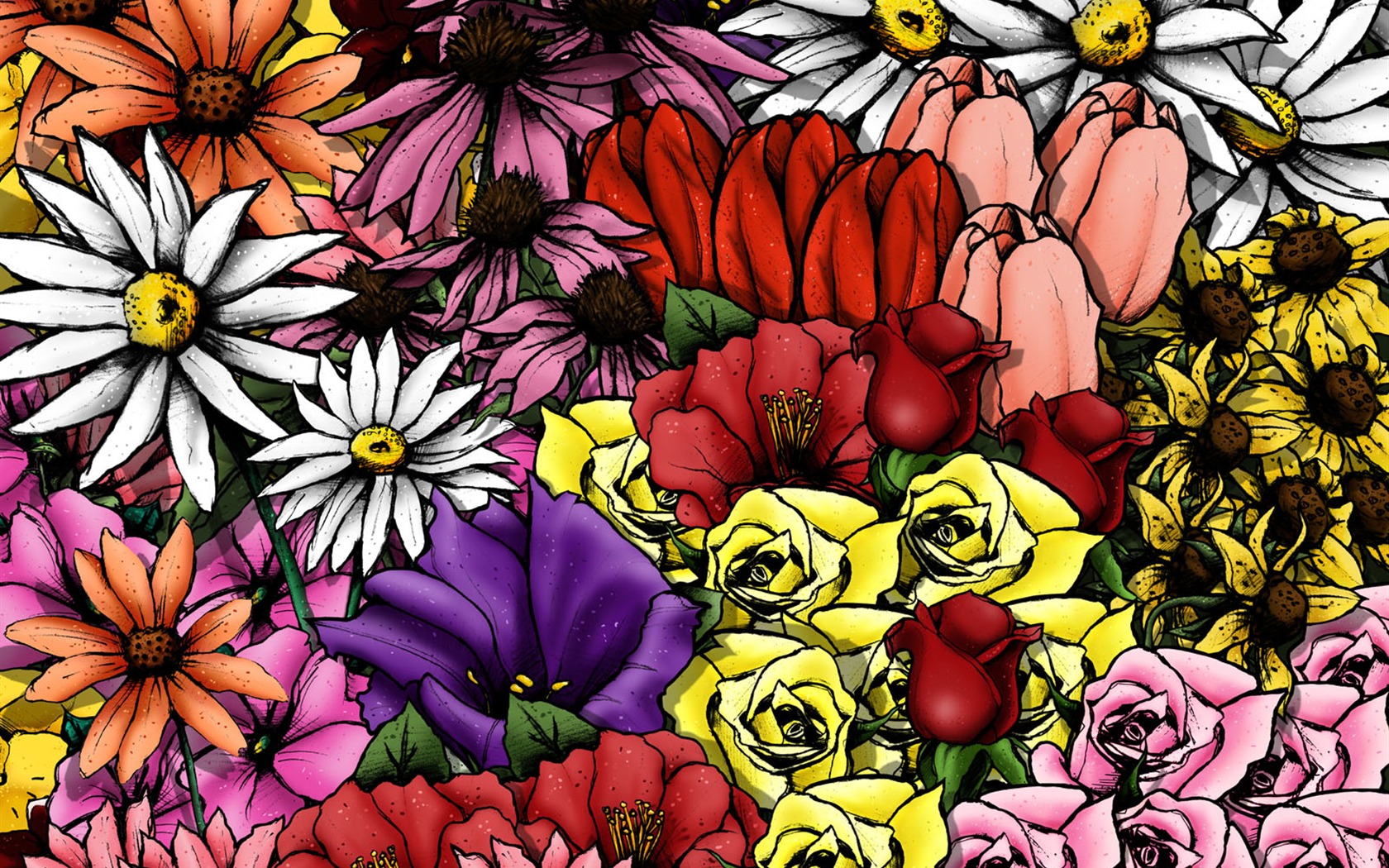 Počítačová hra kreslení scény Wallpaper #36 - 1680x1050
