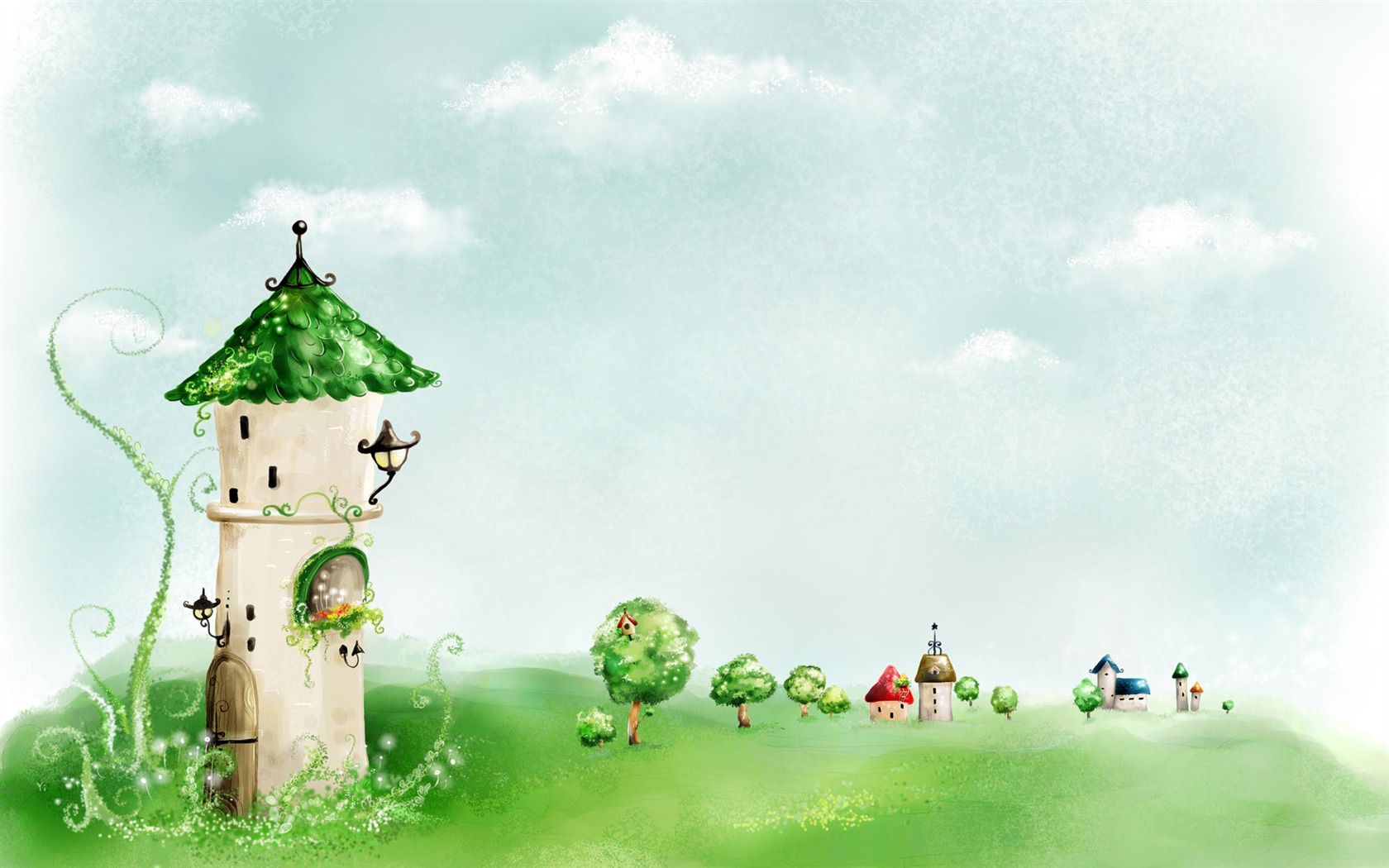 Ručně malované-Fantasy Tapety na plochu (1) #15 - 1680x1050