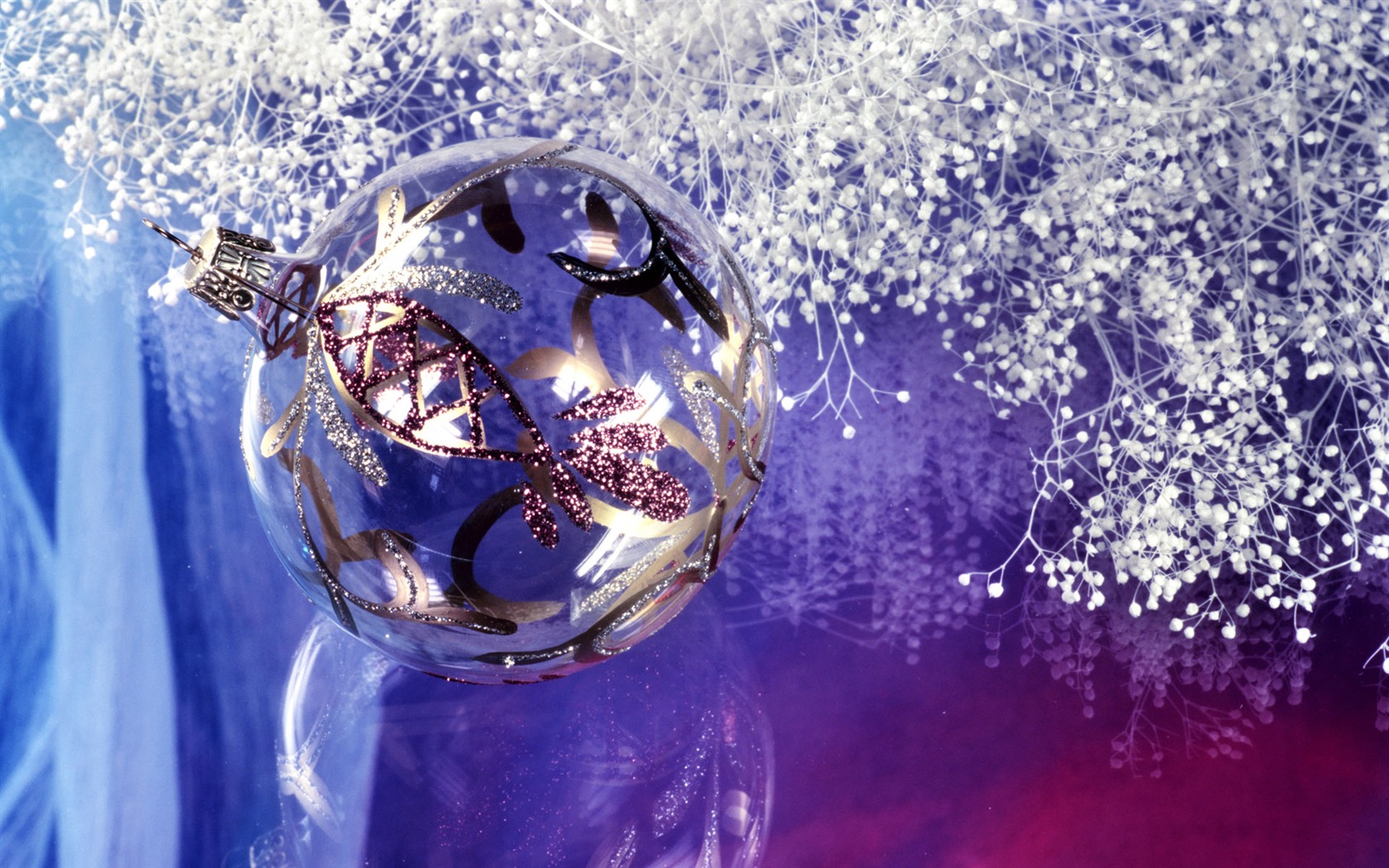 Boules de Noël fonds d