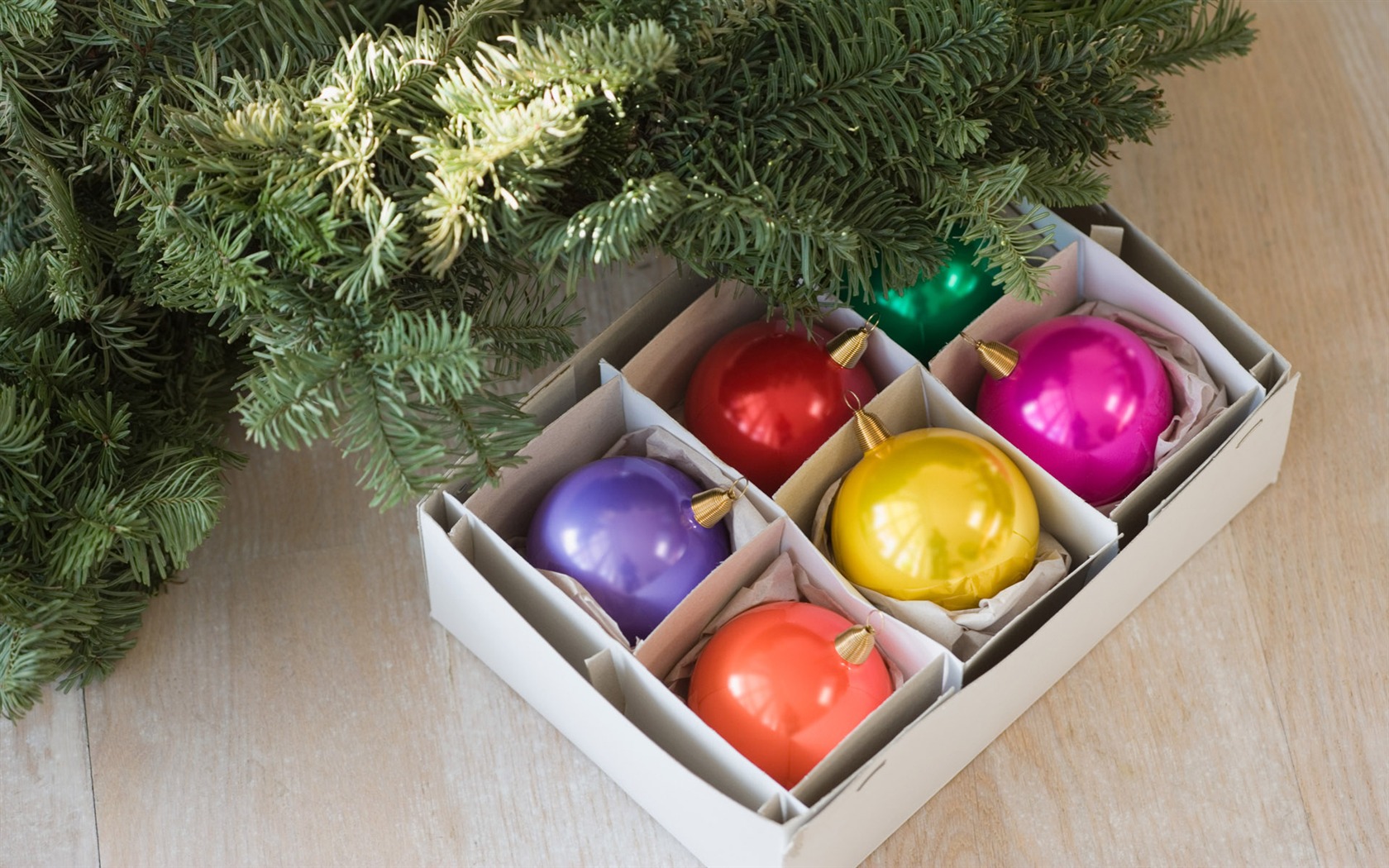 Рождественские шары обои (8) #14 - 1680x1050