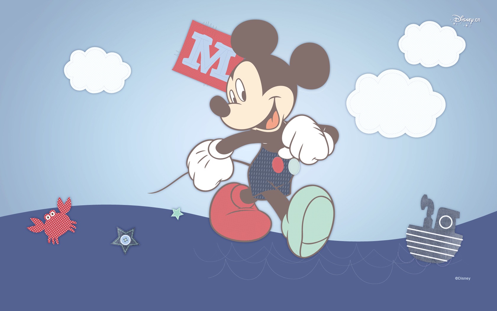 디즈니 만화 미키 배경 화면 (2) #4 - 1680x1050