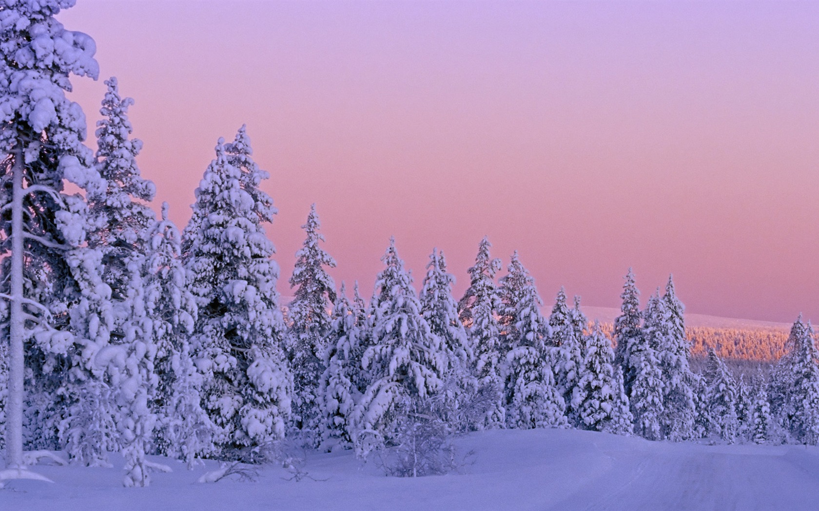 寬屏雪景 壁紙(四) #2 - 1680x1050