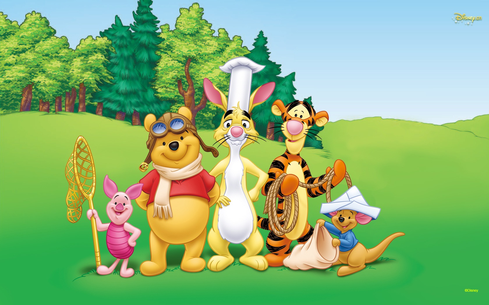 Walt Disney karikatury Medvídek Pú tapety (2) #19 - 1680x1050