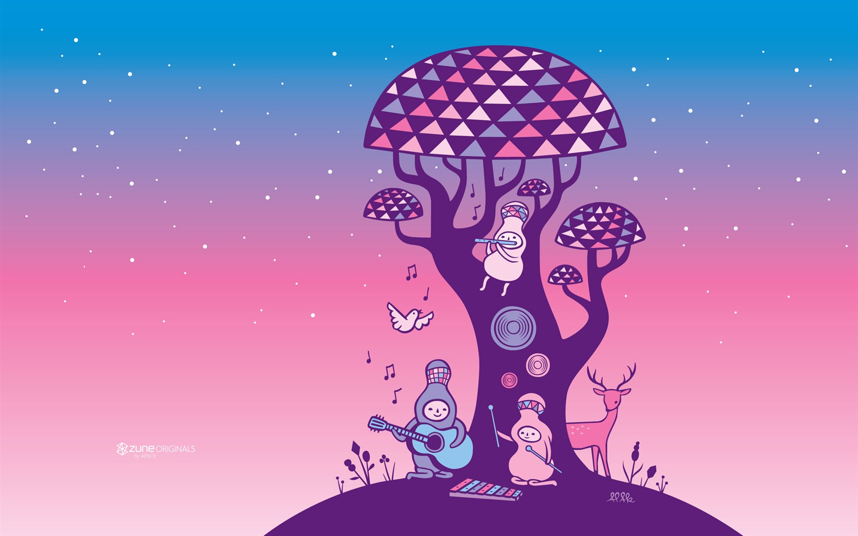 ZUNE 卡通壁紙 #6 - 1680x1050