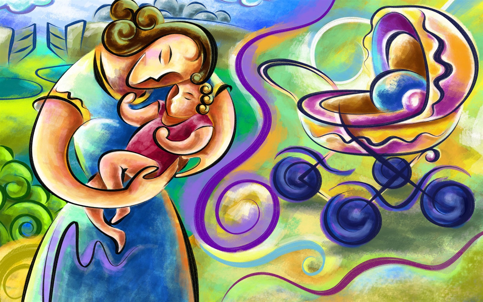 手繪寬屏生活 壁紙(九) #4 - 1680x1050