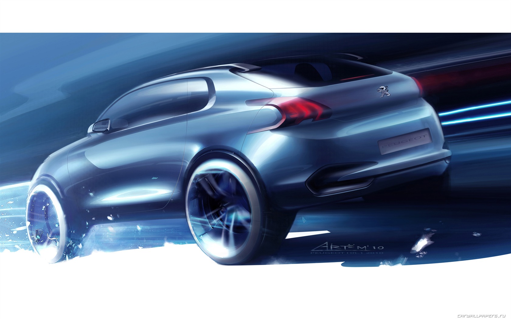 Concept Car Peugeot HR1 - 2010 标志30 - 1680x1050