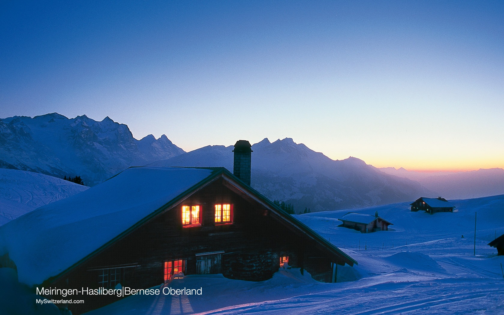 Swiss winter snow wallpaper #16 - 1680x1050