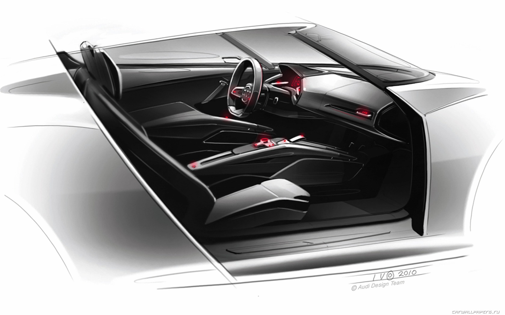 Concept Car Audi e-tron Spyder - 2010 HD Wallpaper #35 - 1680x1050