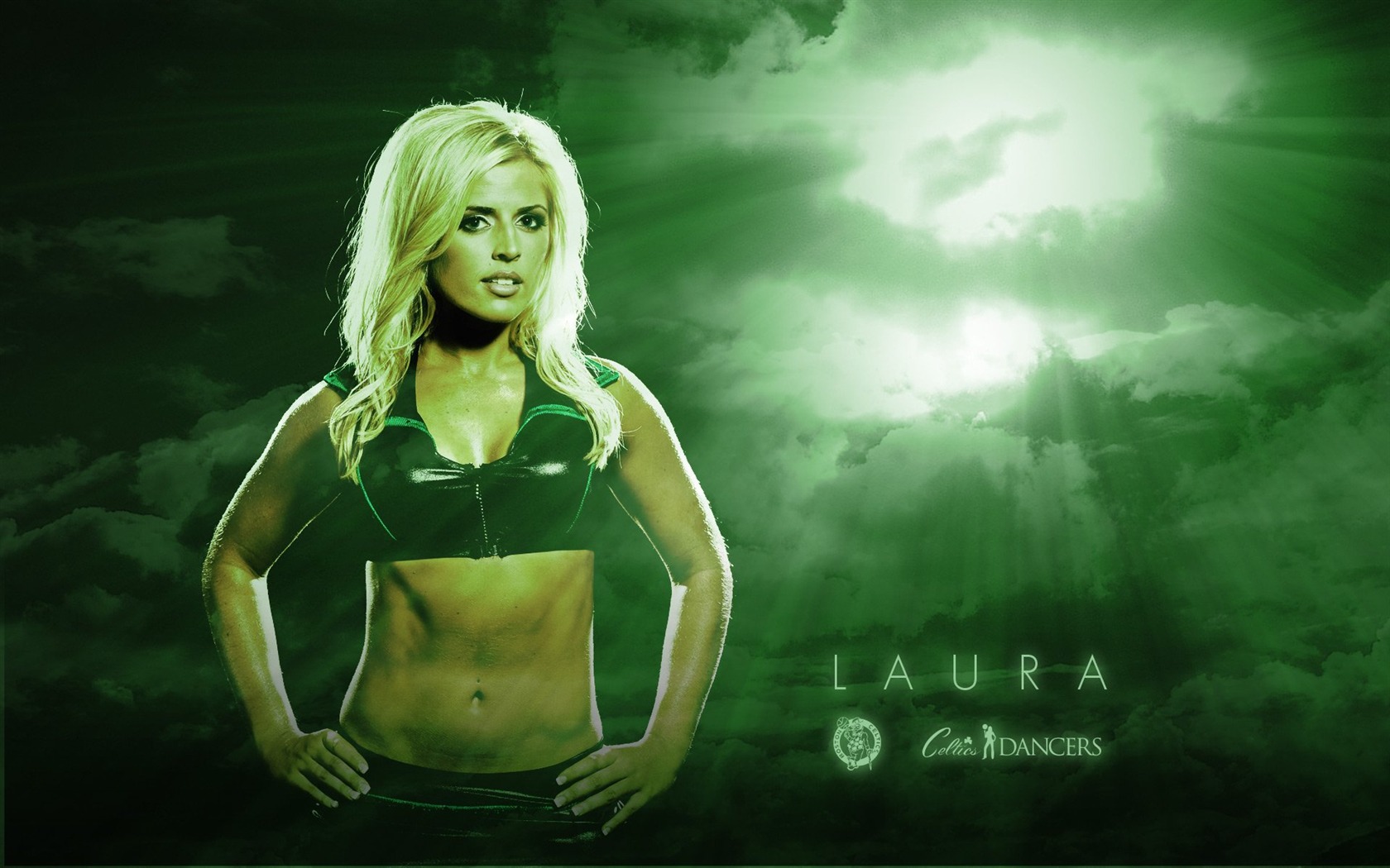 NBA Saison 2010-11, die Celtics Cheerleader Tapete #15 - 1680x1050