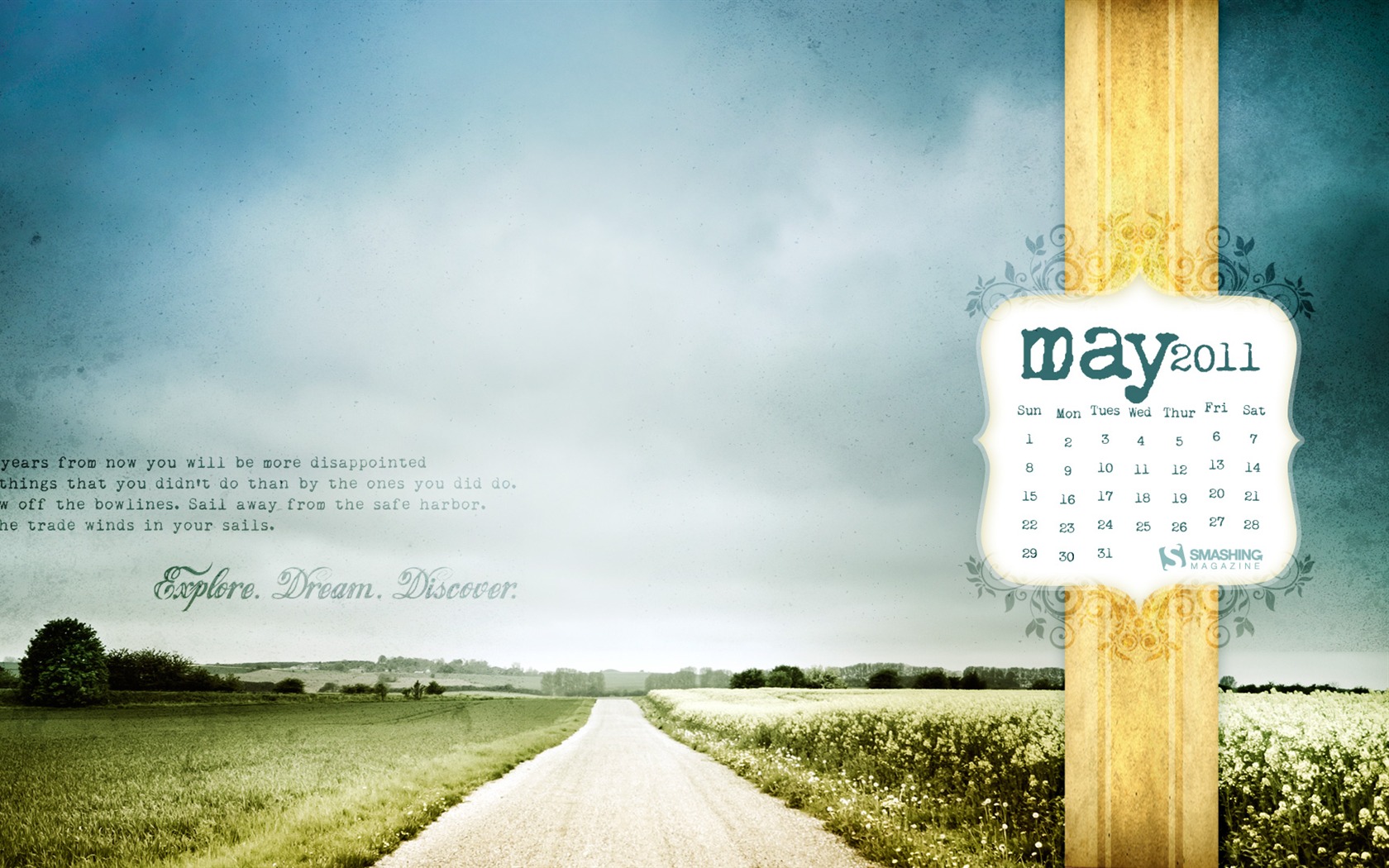 May 2011 Calendar Wallpaper (1) #1 - 1680x1050