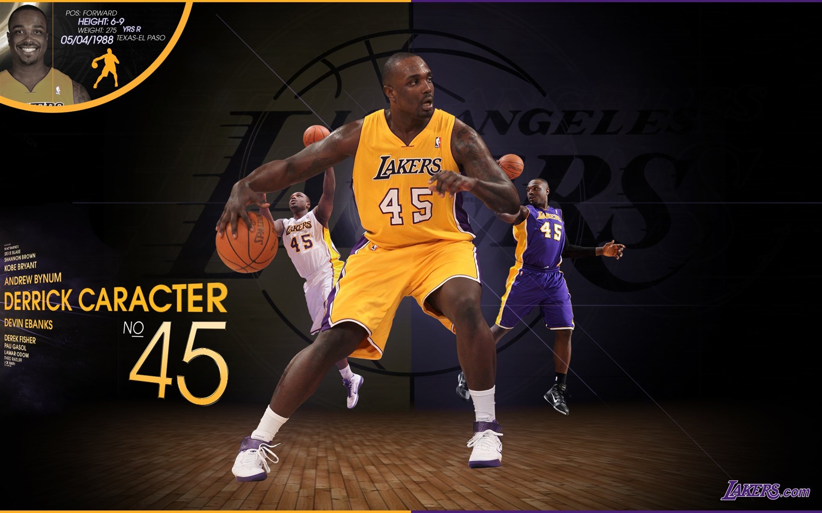 NBA 2010-11 temporada, Los Angeles Lakers Fondo de Pantalla #3 - 1680x1050