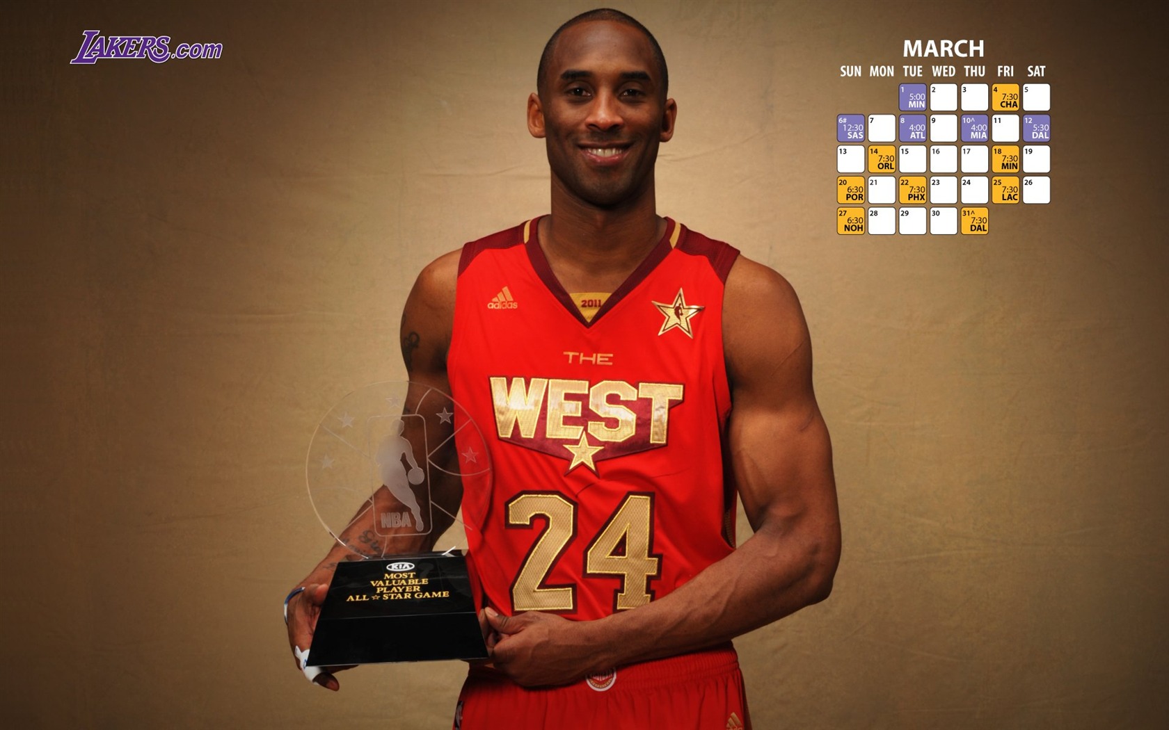 NBA 2010-11 období, Los Angeles Lakers na plochu #18 - 1680x1050