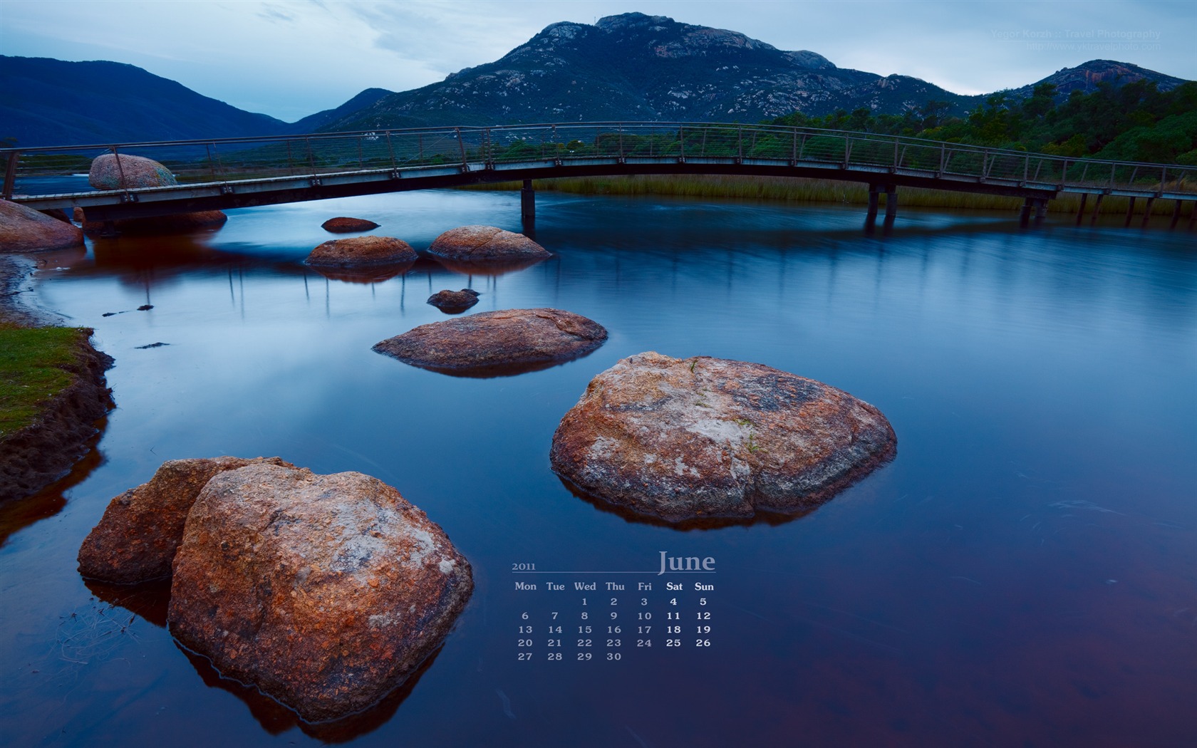 Juni 2011 Kalender Wallpaper (2) #20 - 1680x1050