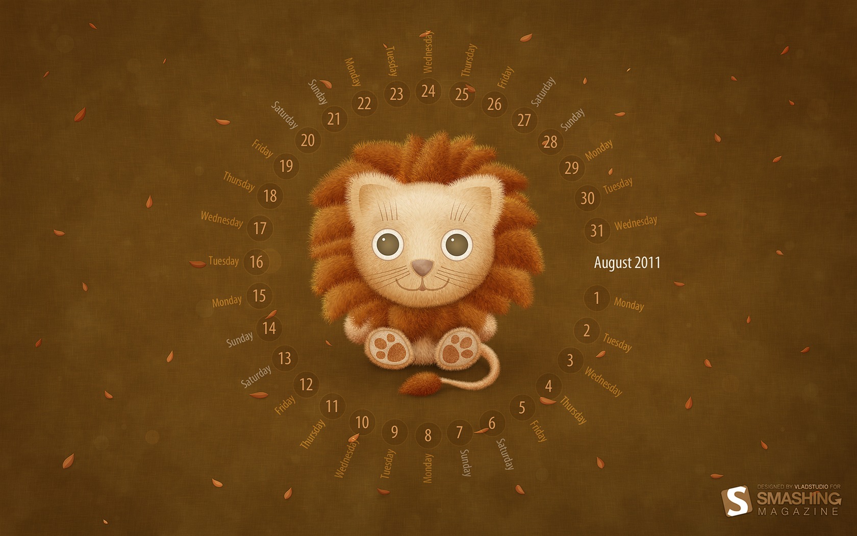 2011年8月 月曆壁紙(二) #3 - 1680x1050
