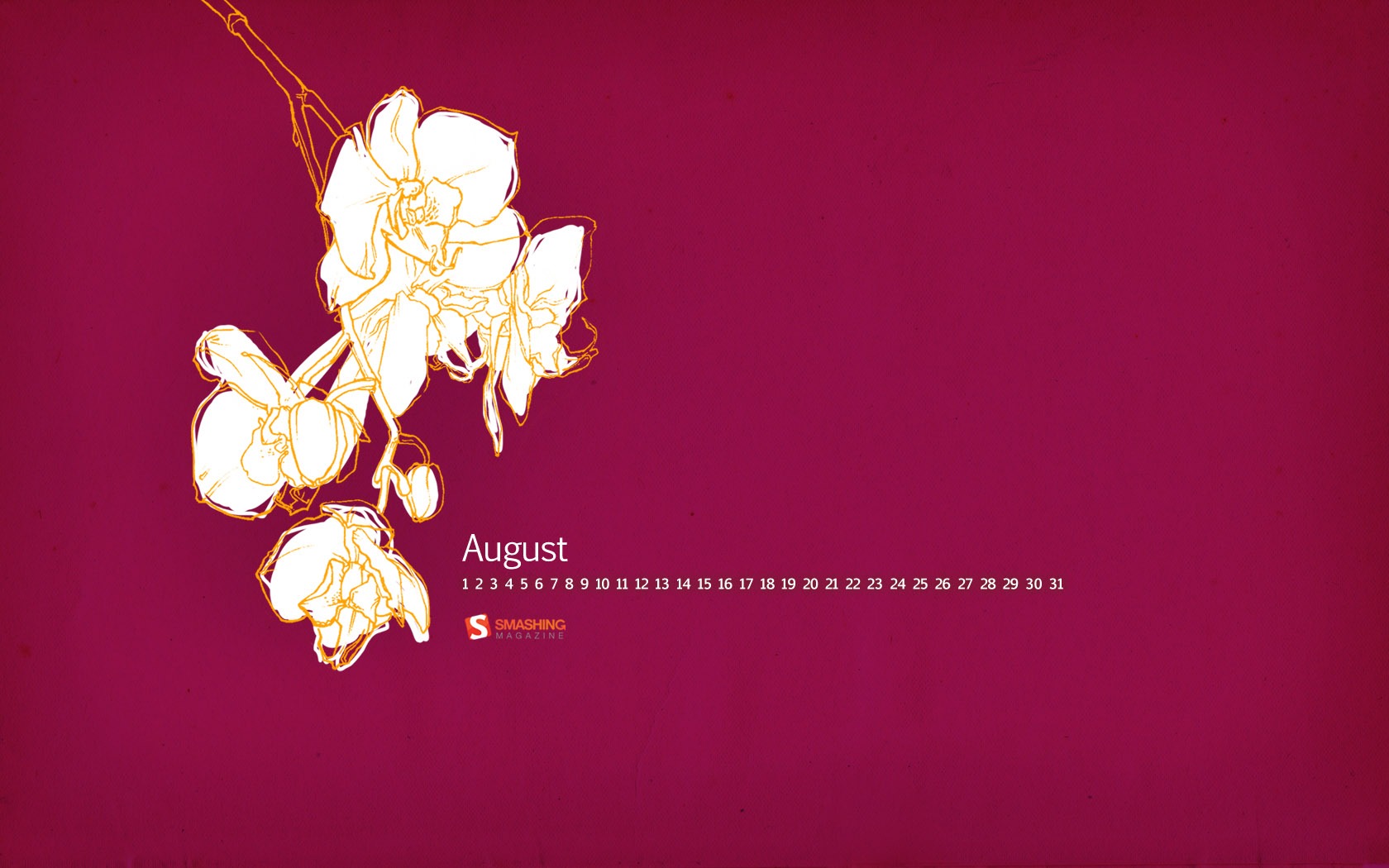 2011年8月 月历壁纸(二)6 - 1680x1050