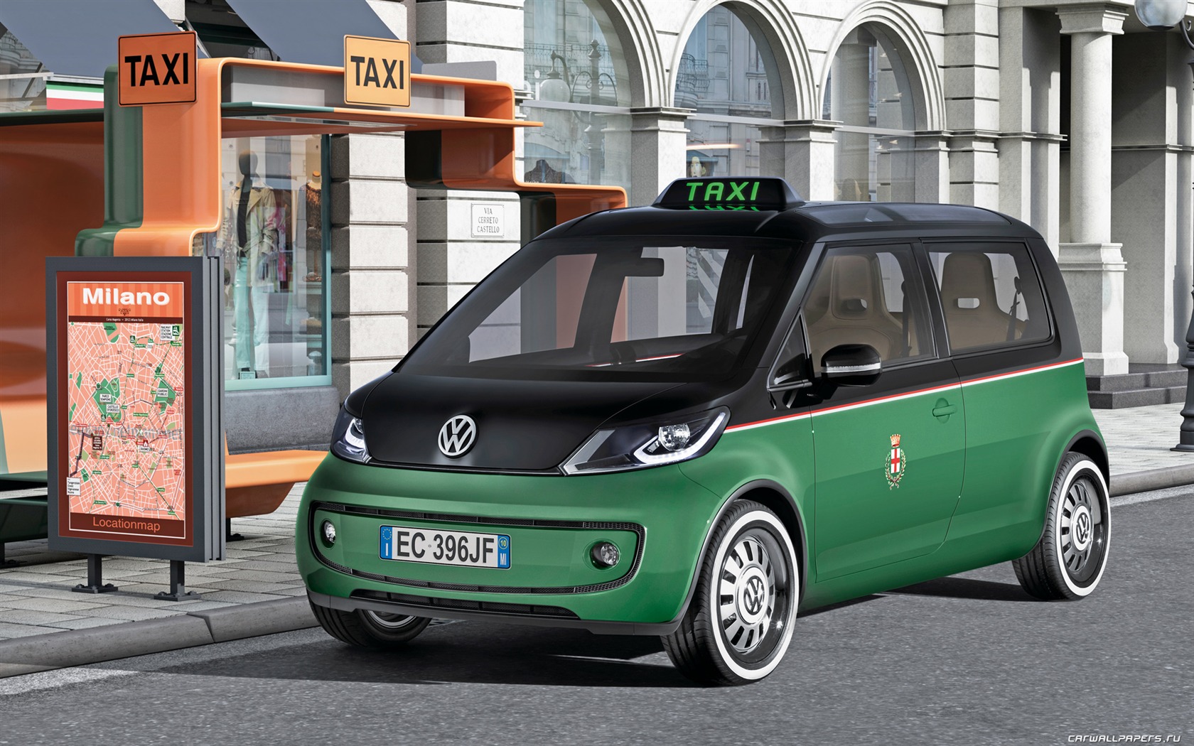Concept Car Volkswagen Milano Taxi - 2010 fondos de pantalla HD #1 - 1680x1050