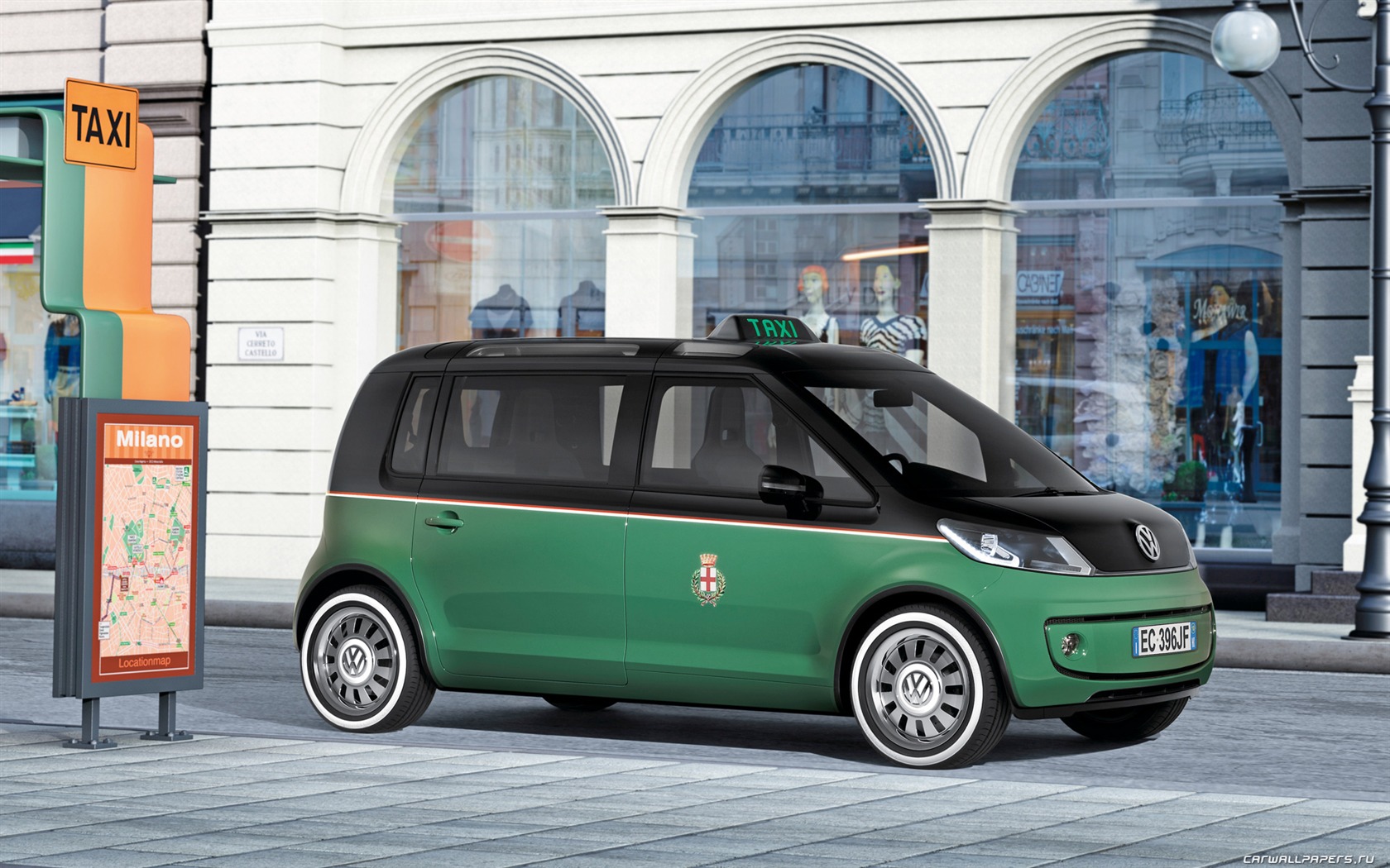 Concept Car Volkswagen Milano Taxi - 2010 fondos de pantalla HD #3 - 1680x1050